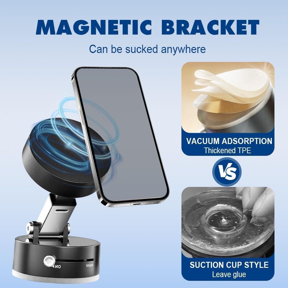 Vacuum Magnetic Suction Phone Holder - Shopping Point